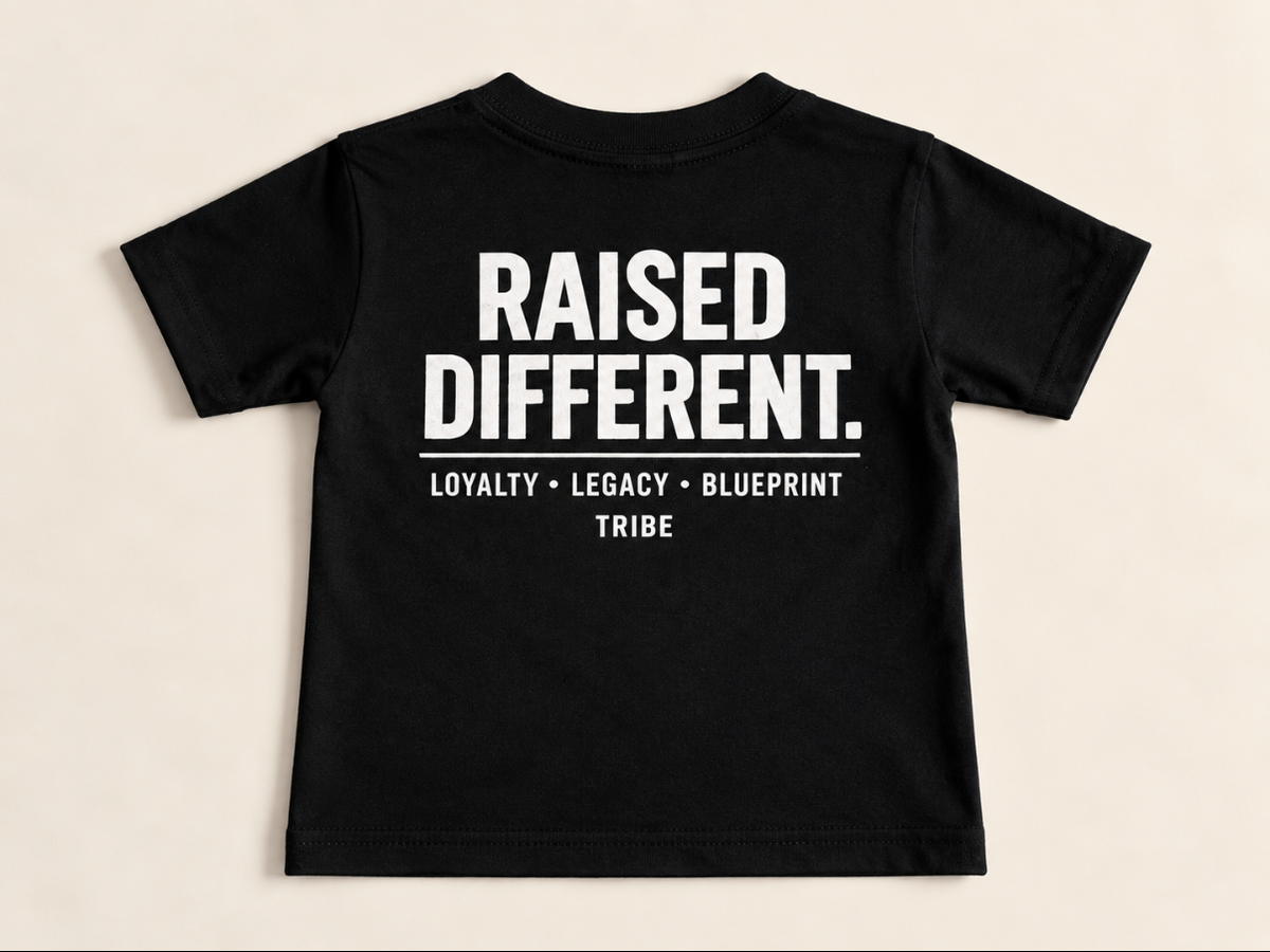 TRIBE Kids Raised Different Tee
