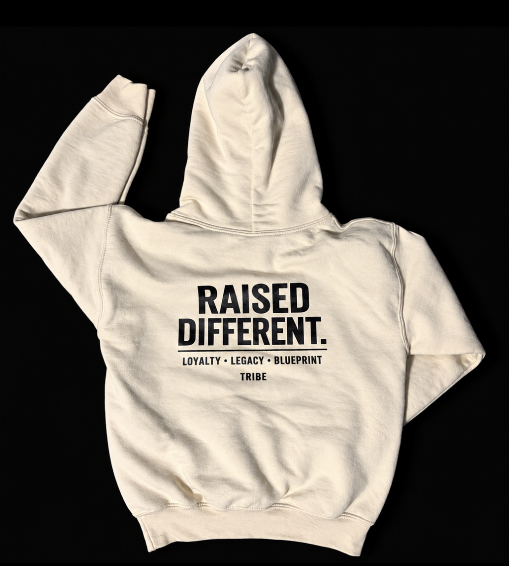 TRIBE Kids Raised Different Hoodie
